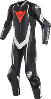 Dainese Kyalami Ett stycke motorcykel läder kostym Svart Vit 54