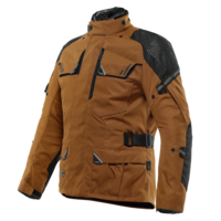 Dainese Ladakh 3L D-Dry Motorcykel textiljacka,  svart-brun,  storlek 54 för män