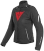 Dainese Laguna Seca 3 D-Dry Kära motorcykel textil jacka Svart Vit Röd 38
