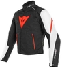 Dainese Laguna Seca 3 D-Dry Motorcykel textil jacka Svart Vit Röd 46