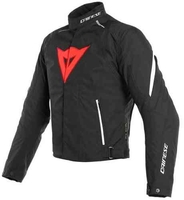 Dainese Laguna Seca 3 D-Dry Motorcykel textil jacka Svart Vit Röd 46