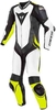 Dainese Laguna Seca 4 1st perforerat läder kostym Svart Vit Gul 56