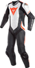 Dainese Laguna Seca 4 1st perforerat läder kostym Svart Vit Röd 48