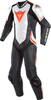 Dainese Laguna Seca 4 1st perforerat läder kostym Svart Vit Röd 52