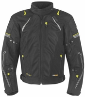 Germot X-Air Evo Pro Motorcykel textil jacka,  svart-gul,  storlek S för män