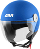 GIVI 10.7 Mini-J Solid Color Jet Hjälm Blå S
