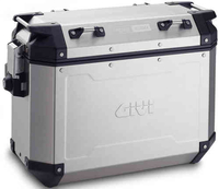 GIVI Trekker Outback 37 Aluminium Side Cases Set Grå Silver en storlek