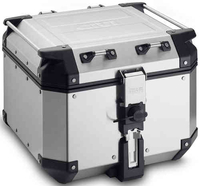 GIVI Trekker Outback 42 Aluminium Topcase Grå Silver en storlek