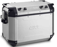 GIVI Trekker Outback 48 Aluminium Side Cases Set Grå Silver en storlek