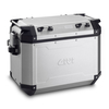 GIVI Trekker Outback 48 sidofodral i aluminium,  svart-silver