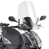 GIVI vindruta transparent,  >550 mm hög,  640 mm bred för Kymco Agility 50-125-150-200 R16 (08-21) Vindruta