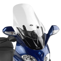 GIVI vindruta transparent,  640 mm hög,  500 mm bred för Piaggio X9 200-250-500 Evolution (03-08) Vindruta