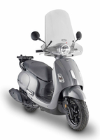 GIVI vindruta transparent för SYM Fiddle 125 Euro 5 (2020),  ABE i.V. Vindruta