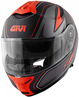 GIVI X.21 Challenger Shiver Hjälm,  svart-röd,  storlek XL för män