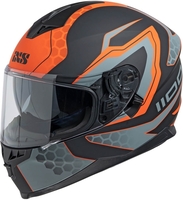 IXS 1100 2.2 Hjälm,  svart-orange,  storlek M