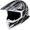 IXS 361 2.1 Motocross hjälm Svart Vit XS