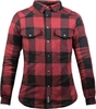 John Doe Motoshirt XTM Motorcykel skjorta för damer Svart Röd L