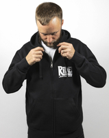 John Doe Ride Blåkedja Hoodie,  svart,  storlek S för män