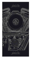 John Doe Tunnel Motorblock Multifunktionella huvudbonader Svart en storlek