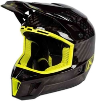 Klim F3 Carbon Motocross hjälm Svart Gul L