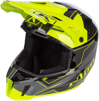 Klim F3 Carbon Velocity Hi-Vis Snöskoter hjälm,  svart-gul,  storlek XL för män