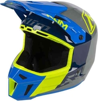 Klim F3 Prizm Motocross hjälm Grå Blå XL