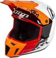 Klim F3 Prizm Motocross hjälm Vit Röd Orange L