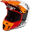 Klim F3 Prizm Motocross hjälm Vit Röd Orange S