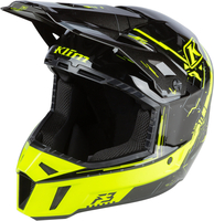 Klim F3 Recoil Motocross hjälm,  svart-gul,  storlek XL för män