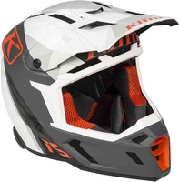 Klim F5 Camo vit Motocross hjälm Grå Vit L