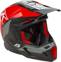 Klim F5 Ion röd Motocross hjälm,  svart-grå-röd,  storlek XL