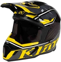 Klim F5 Jet Carbon Motocross hjälm Grå Gul L