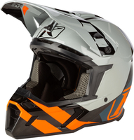 Klim F5 Koroyd Ascent Carbon Motocross hjälm,  blå-orange,  storlek L för män