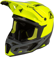 Klim F5 Legion Hi-Vis Motocross hjälm,  svart-grå-gul,  storlek 2XL för män
