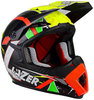 Lazer MX8 Aerial Pure Carbon Hjälm Svart Grön Orange 2XS