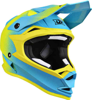 Lazer OR-1 Heart Attack Cross hjälm Blå Gul XS