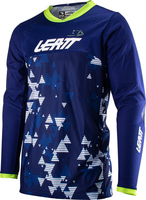 Leatt 4.5 Enduro Digital Motocross tröja,  vit-blå,  storlek XL
