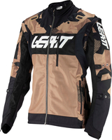 Leatt 4.5 Lite Stone 2024 Motocross Jacka,  svart-brun,  storlek 2XL för män