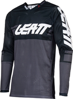 Leatt 4.5 X-Flow 2024 Motocross tröja,  svart-grå,  storlek L för män