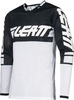 Leatt 4.5 X-Flow 2024 Motocross tröja,  svart-vit,  storlek 2XL för män