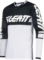 Leatt 4.5 X-Flow 2024 Motocross tröja,  svart-vit,  storlek S för män