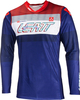 Leatt 5.5 Ultraweld 2024 Motocross tröja,  röd-blå,  storlek 2XL för män