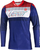 Leatt 5.5 Ultraweld 2024 Motocross tröja,  röd-blå,  storlek S för män