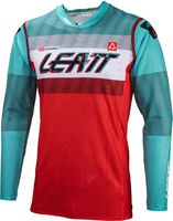 Leatt 5.5 Ultraweld 2024 Motocross tröja,  röd-grön-blå,  storlek S för män
