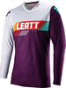 Leatt 5.5 Ultraweld Contrast Motocross tröja,  vit-mörklila,  storlek L