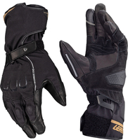 Leatt ADV Subzero 7.5 Motorcykel handskar,  svart-grå,  storlek S för män