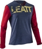 Leatt DBX 2.0 MTB LS Damer Cykel Jersey,  röd-blå,  storlek L för kvinnor