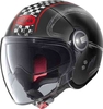 Nolan N21 Visor Getaway Jet hjälm Svart Röd XS