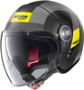 Nolan N21 Visor Spheroid Jet hjälm Svart Gul XL