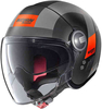 Nolan N21 Visor Spheroid Jet hjälm Svart Röd S
